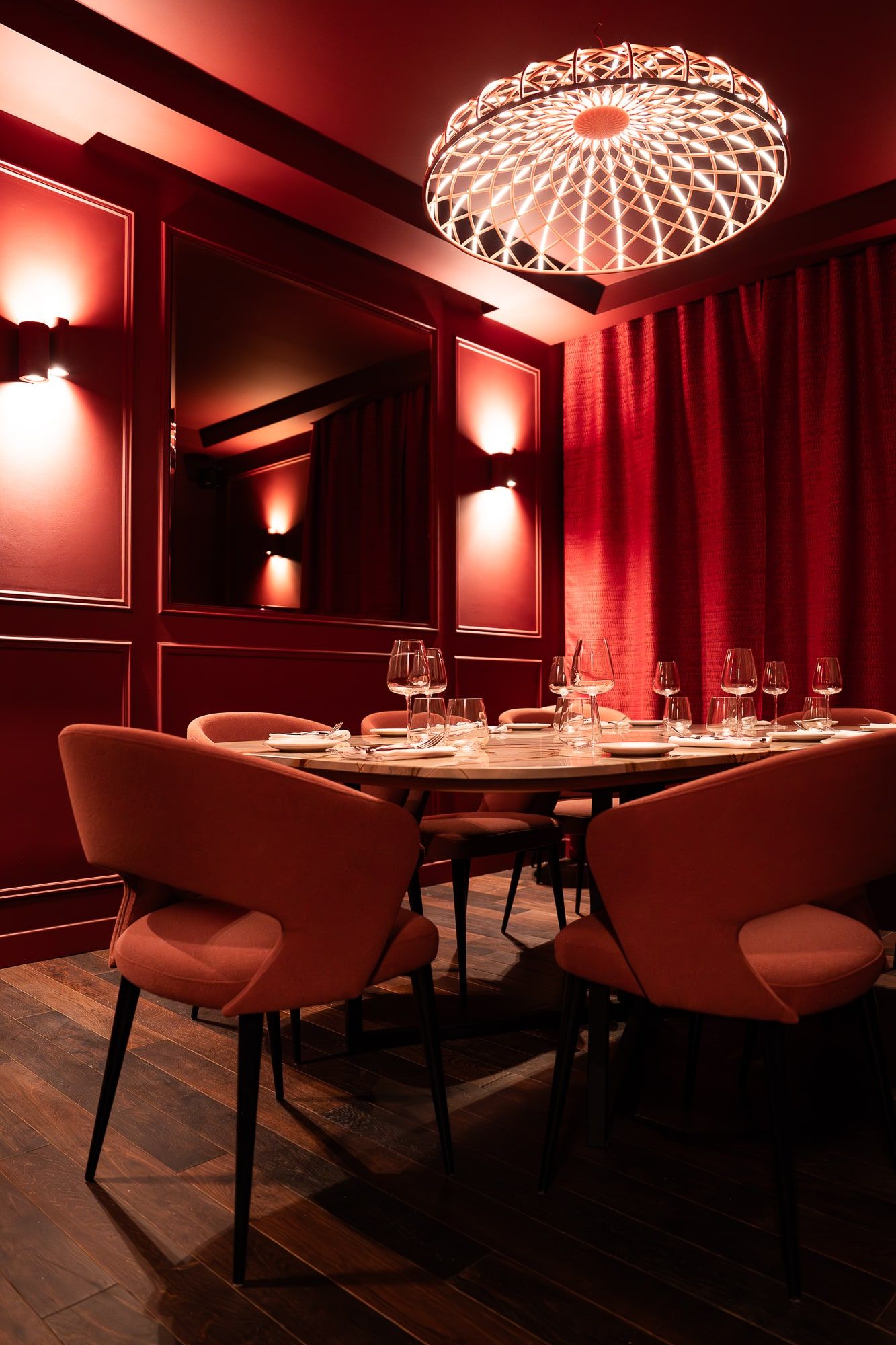 Privékamer in restaurant ONYX, Parijs 9e arrondissement